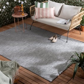 In- & Outdoor Teppich - Summer Tile Grau