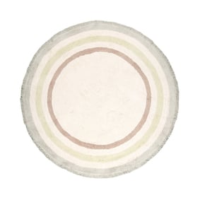 Waschbarer Kinderteppich Rund - Milo Grün - product