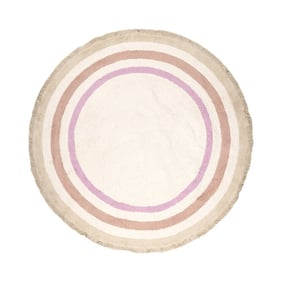 Waschbarer Kinderteppich Rund - Milo Rosa - product