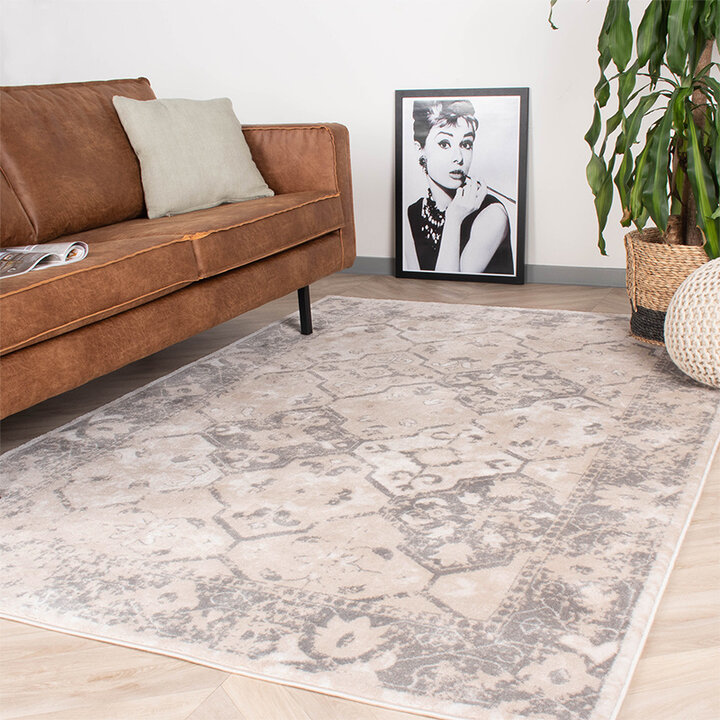 Teppich Vintage - Deep Tile Creme
