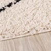 Teppich Hochflor Quadrat - Grand Lines Creme Schwarz - thumbnail 5