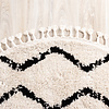 Teppich Hochflor Rund - Grand Wire Weave Creme Schwarz - thumbnail 5