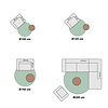 Teppich Hochflor Rund - Grand Wire Weave Creme Schwarz - thumbnail 7