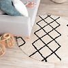 Teppich Hochflor Rund - Grand Diamond Creme Schwarz - thumbnail 3