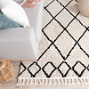 Teppich Hochflor - Grand Diamond Weave Creme Schwarz - thumbnail 3