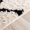 Teppich Hochflor - Grand Diamond Weave Creme Schwarz - thumbnail 6