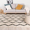 Teppich Hochflor - Grand Moves Creme Schwarz - thumbnail