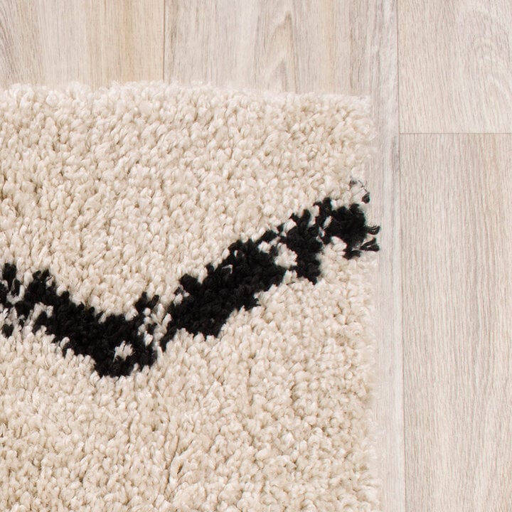 Teppich Hochflor - Grand Moves Creme Schwarz - 6