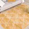 Teppich Hochflor - Grand Lines Gelb Creme - thumbnail 3