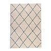 Teppich Hochflor - Grand Lines Creme Blau - thumbnail 1