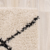 Teppich Hochflor - Grand Lines Creme Schwarz - thumbnail 8