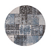 Teppich Patchwork Rund - Dreams Grau Blau - thumbnail 1
