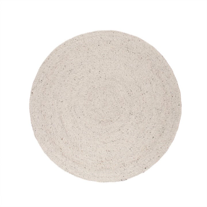 Wollteppich Rund - Wise Grau Meliert 367 - 1