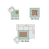 In- & Outdoor Teppich Quadrat - Summer Tile Hellgrau - thumbnail 8