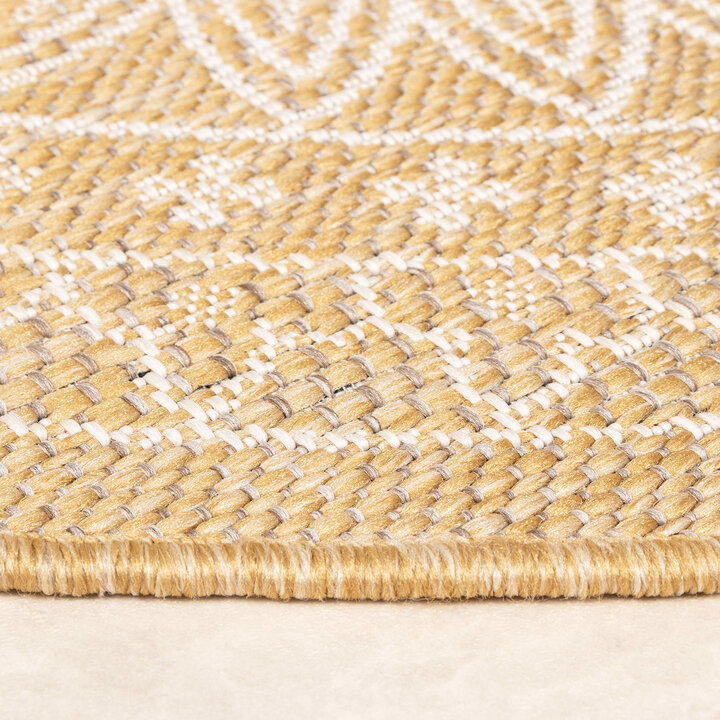 In- & Outdoor Teppich Rund - Summer Azteca Gelb - 8