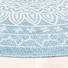 In- & Outdoor Teppich Rund - Summer Azteca Hellblau - thumbnail 8