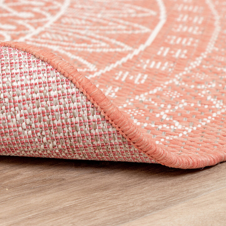 In- & Outdoor Teppich Rund - Summer Azteca Rosa - 6