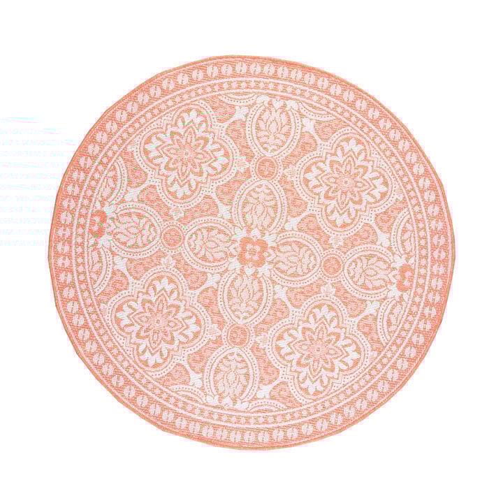 In- & Outdoor Teppich Rund - Summer Oriental Rosa - 1