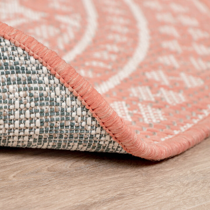 In- & Outdoor Teppich Rund - Summer Oriental Rosa - 6