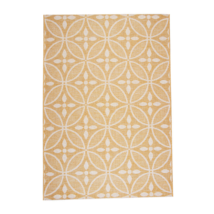 In- & Outdoor Teppich - Summer Pattern Gelb - 1