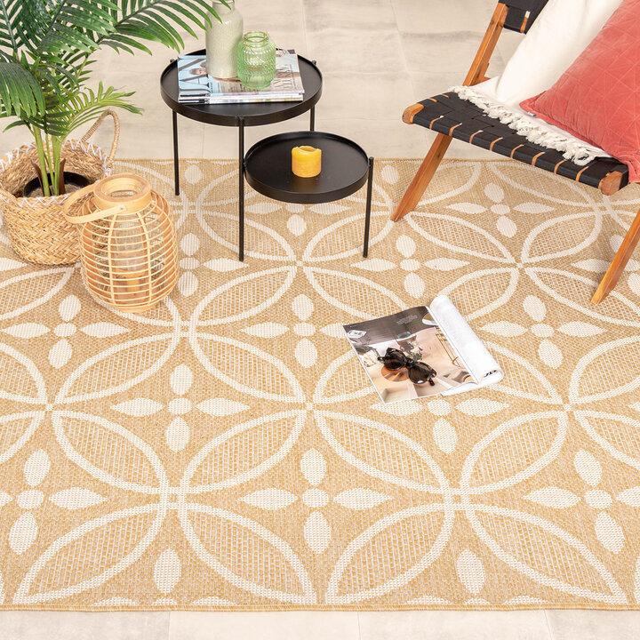 In- & Outdoor Teppich - Summer Pattern Gelb - 3