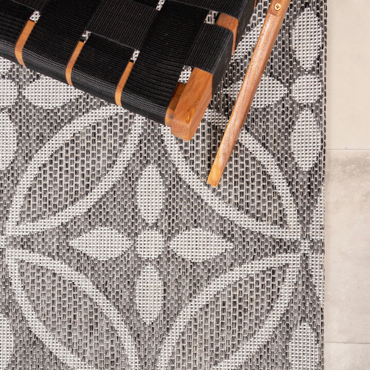 In- & Outdoor Teppich - Summer Pattern Grau - 3