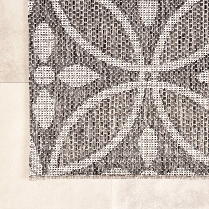 In- & Outdoor Teppich - Summer Pattern Grau - 5