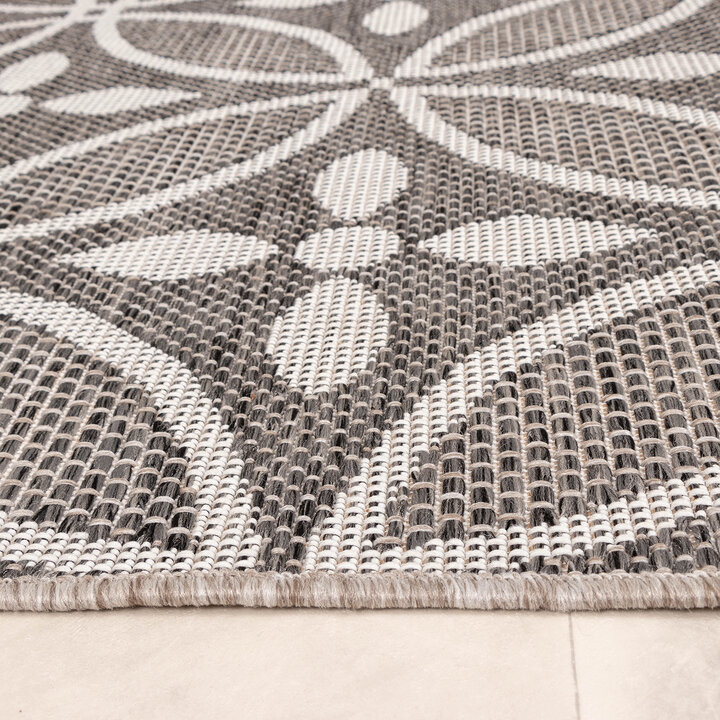 In- & Outdoor Teppich - Summer Pattern Grau - 6