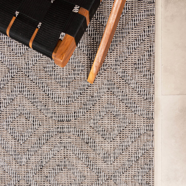 In- & Outdoor Teppich - Summer Retro Grau - 4