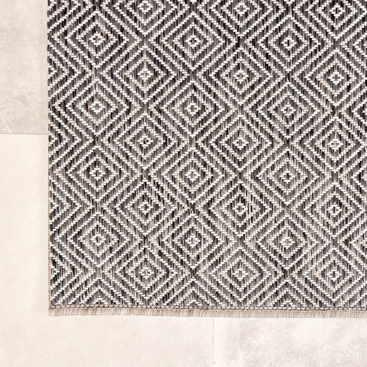 In- & Outdoor Teppich - Summer Tile Grau - 3