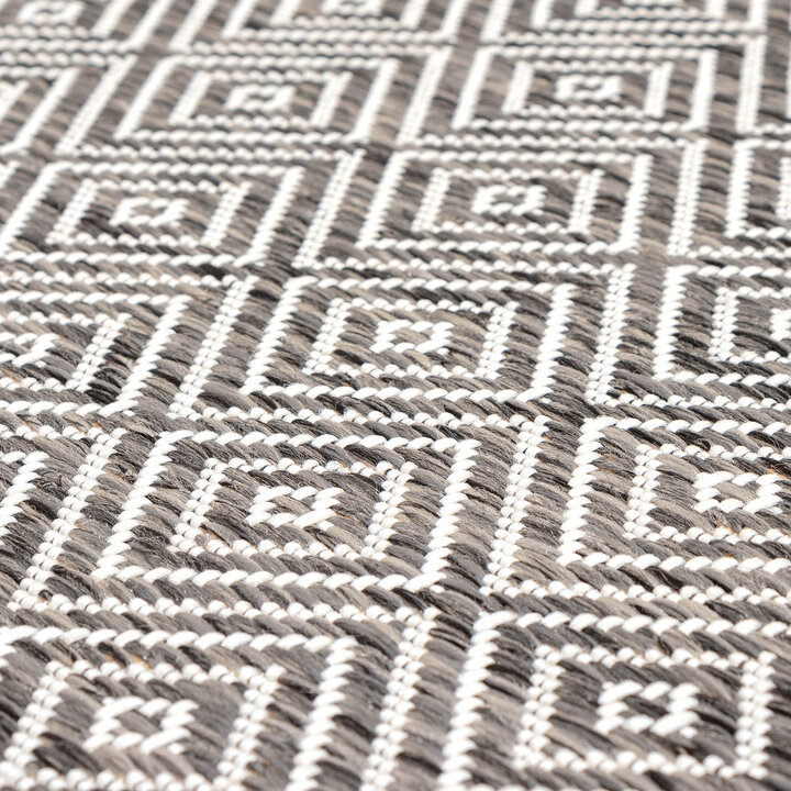 In- & Outdoor Teppich - Summer Tile Grau - 6