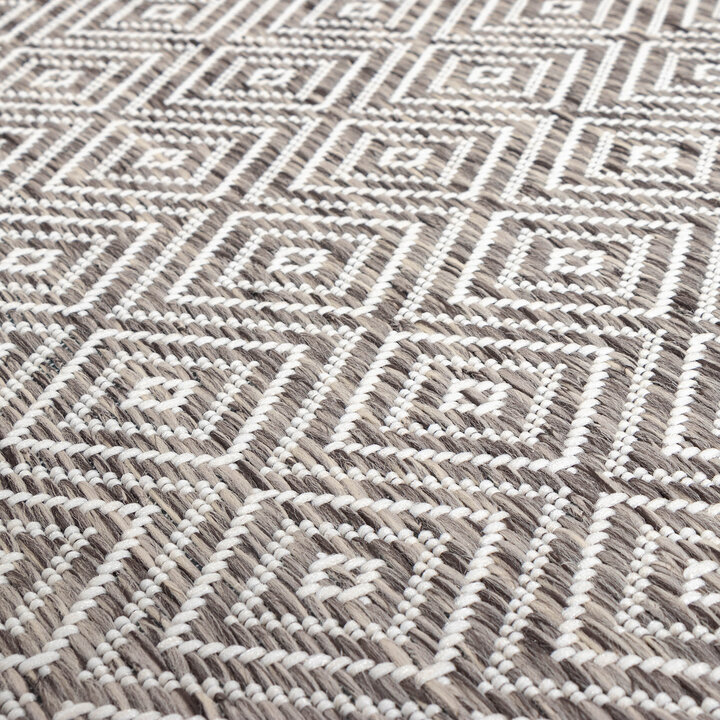 In- & Outdoor Teppich - Summer Tile Hellgrau - 8