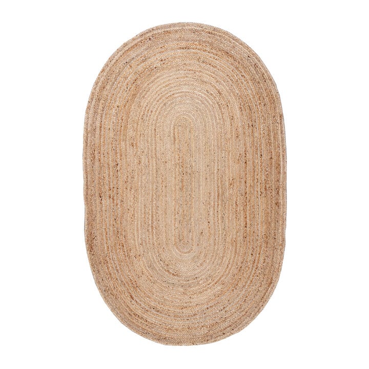 Jute Teppich Oval - Fair Natur - 1