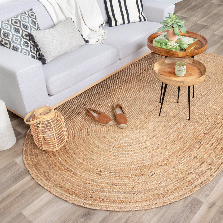 Jute Teppich Oval - Fair Natur - 3