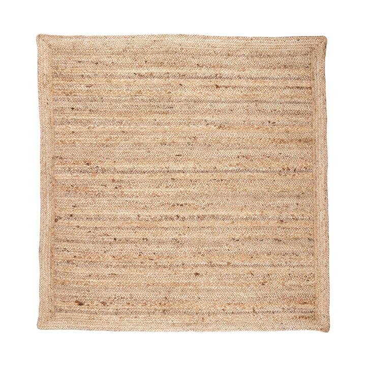 Jute Teppich Quadrat - Fair Natur - 1