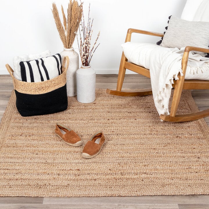 Jute Teppich Quadrat - Fair Natur - 3