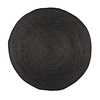 Jute Teppich Rund - Fair Schwarz - thumbnail 1
