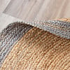 Jute Teppich Rund - Fair Natur Grau - thumbnail 6