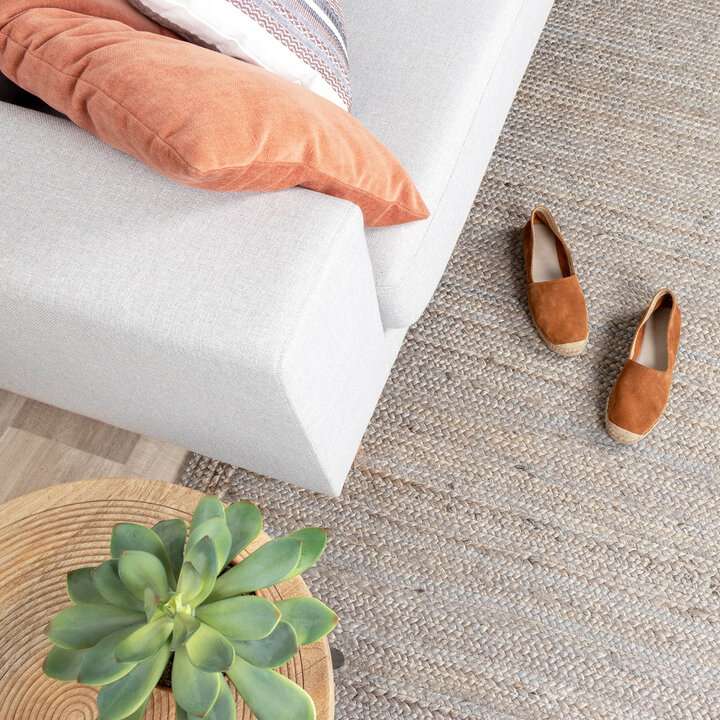 Jute Teppich - Fair Grau - 3