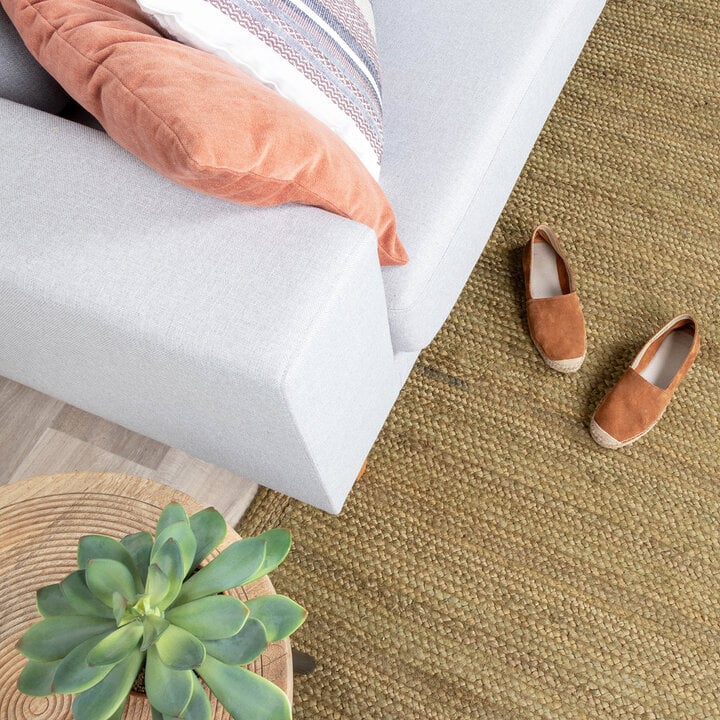 Jute Teppich - Fair Grün - 3