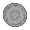 In- & Outdoor Teppich Rund - Summer Azteca Grau - thumbnail 1