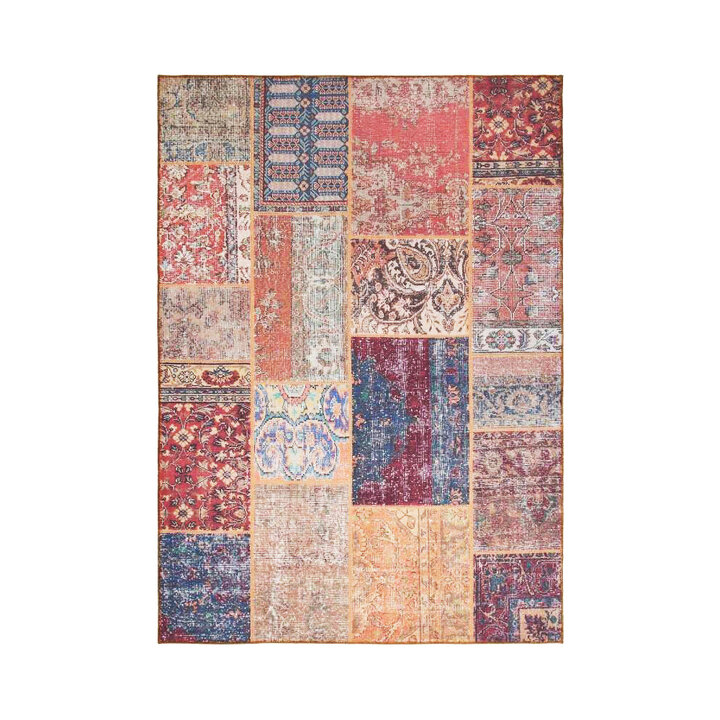 Teppich Patchwork - Moods Rot No.16 - 1