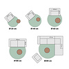 Teppich Patchwork Rund - Moods Rot No.16 - thumbnail 8