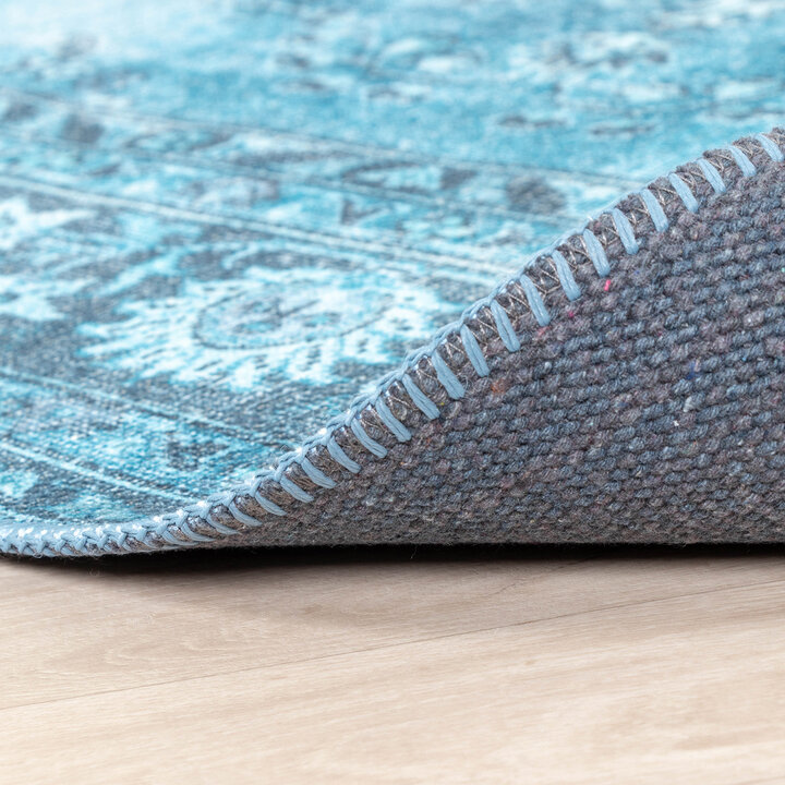 Teppich Vintage - Estate Medaillon Hellblau - 8