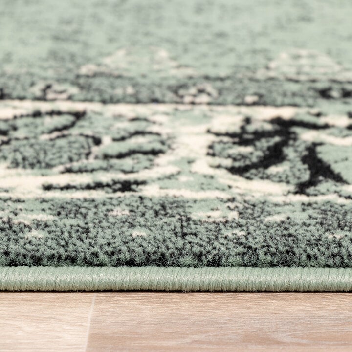 Teppich Vintage Rund - Wonder Grün Schwarz - 6