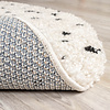 Teppich Hochflor Rund - Grand Dots Creme Schwarz - thumbnail 6