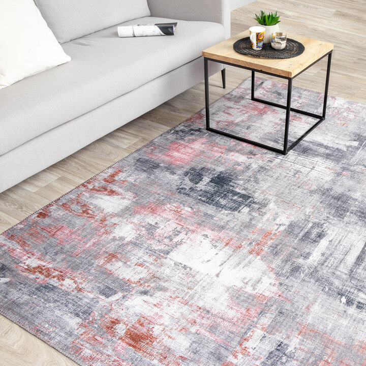 Moderner Teppich - Strength Rot Rosa - 3