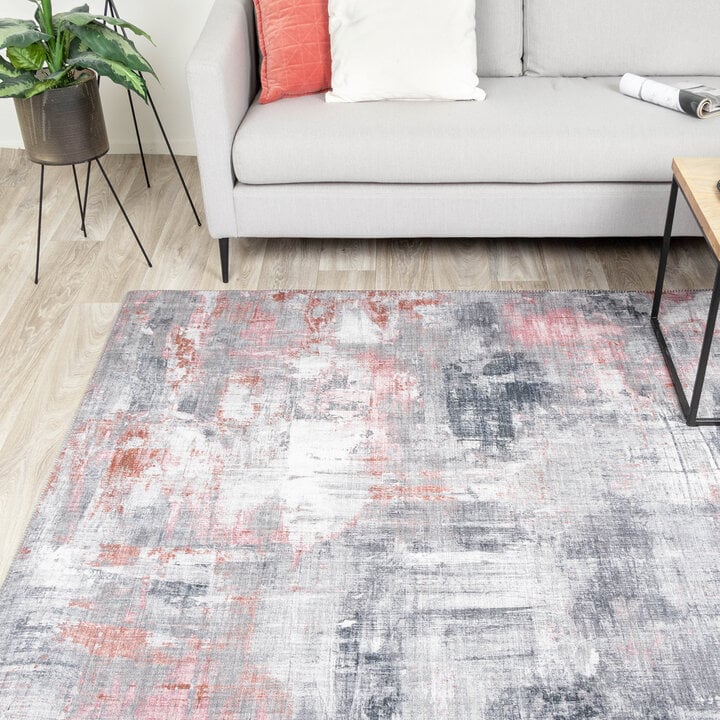 Moderner Teppich - Strength Rot Rosa - 4