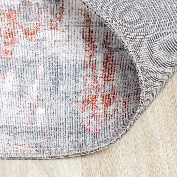 Moderner Teppich - Strength Rot Rosa - 8