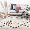 Teppich Hochflor - Sensa Double Creme Schwarz - thumbnail